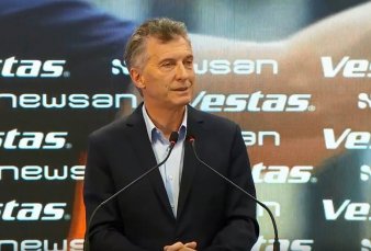 Macri inaugur� una planta de generadores de energ�a e�lica en Campana