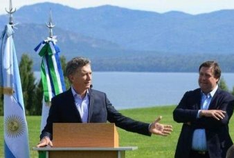 Macri en acto de Camuzzi en Bariloche