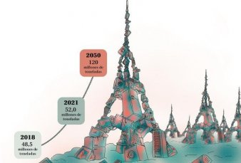 Con la basura electrnica se podran construir 4500 Torres Eiffel por ao