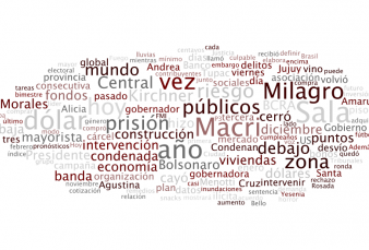 Milagro Sala y la gira de Mauricio Macri comparten los t�tulos con la baja del d�lar