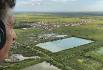 Macri recorri zonas inundadas en Santa Fe