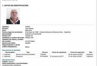 Alerta roja de Interpol para detener a Alberto Samid: creen que est en Belice