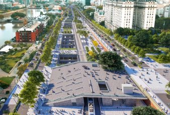Construyen un puente para ir a pie desde Plaza de Mayo hasta Puerto Madero