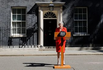 La primera ministra britnica Theresa May anunci su renuncia