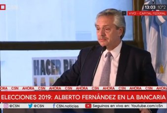 Alberto Fern�ndez: "Cuando los mercados r�en, la gente llora, y Macri cuenta"
