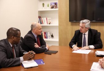 Alberto Fern�ndez y Roberto Lavagna se reunieron con el FMI