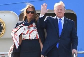 Trump lleg a Londres para su primera visita oficial y ya protagoniz una polmica