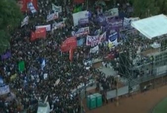 Se realiza la quinta marcha del colectivo #NiUnaMenos