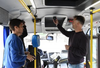 Equiparn a colectivos con cmaras y botn antipnico