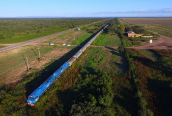 Belgrano Cargas: parti una formacin con 100 vagones hacia Santa Fe