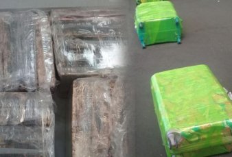 Decomisaron en Ezeiza 20 valijas cargadas con 258 kilos de cocana