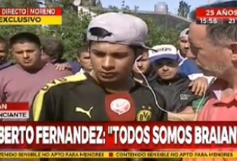 Alberto Fern�ndez se solidariz� con un fiscal de mesa discriminado y �l lo agradeci�: "Me lleg� al coraz�n lo que dijo"