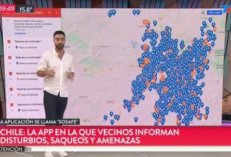 Caos en Chile: prefieren usar la app Sosafe antes que el 911