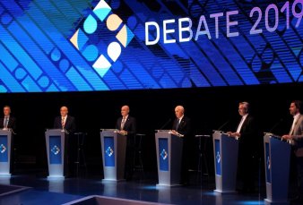 El debate presidencial registr� picos de m�s de 32 puntos de rating