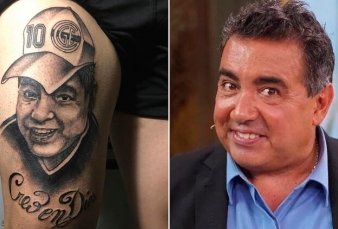 Furor por el tatuaje de Maradona que se parece a Diego Prez