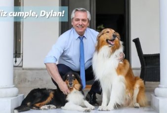 Alberto Fern�ndez salud� a Dylan por su cumplea�os