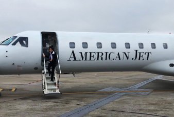American Jet, despu�s de tres a�os, hace su primer vuelo regular