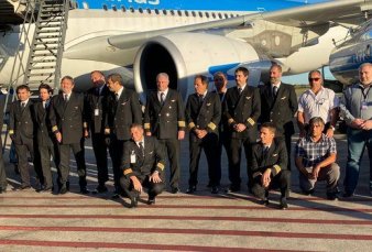 Vuelo hist�rico de Aerol�neas a China