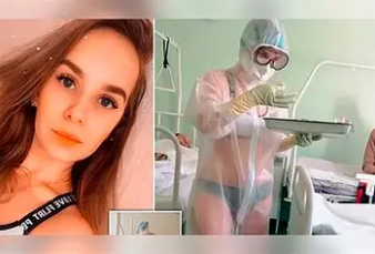 Coronavirus en Rusia: enfermera atenda a pacientes con Covid-19 en ropa interior y la sancionaron