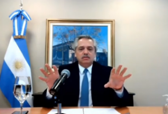 Alberto Fern�ndez inaugur� una planta de energ�a desde Olivos: "La soberan�a quiere decir autoabastecerse"