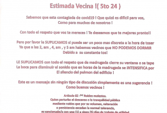 Se contagi� de Covid y en el edificio le suplicaron discreci�n para toser: "No pod�a entender que hubiera gente as�"