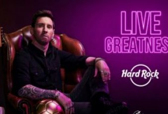 Messi sin la pelota pero con la guitarra es embajador de la cadena Hard Rock