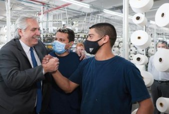 En campa�a, Alberto F. dijo que la econom�a crece "m�s del 9%"