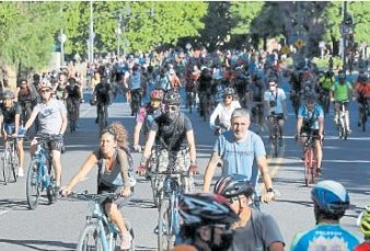 Homenajearon a la ciclista que fue arrollada en los bosques de Palermo