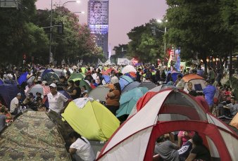 Acampe en la 9 de Julio hasta el viernes para presionar por planes