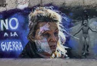 "No a la guerra", el mural por la paz que se luce en pleno Palermo