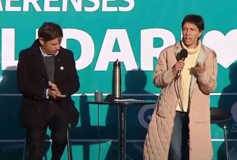 En la mira judicial, Mayra Mendoza recibi un fuerte respaldo de Kicillof