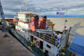 Con exportaciones de t y de pasta de celulosa, inaugura el Puerto de Posadas