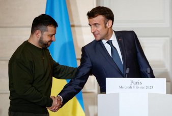 Luego de su paso por Roma y Berlín, el líder de Kiev habló con Macron en París