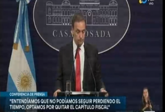 "Compromiso Irrenunciable hacia el Dficit Cero":  el vocero presidencial anuncia el retiro de captulo fiscal y destaca avances econmicos