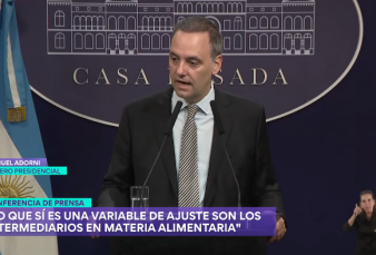 Manuel Adorni: "No queremos ms intermediarios, no queremos ms negocios con los pobres"