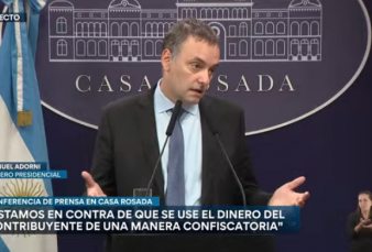 "El gobierno responde a Kicillof: 'Lo criminal es el despilfarro pblico'"