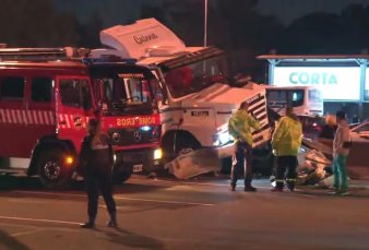 Cay el contenedor de un camin en la Panamericana: al menos tres muertos y caos de trnsito