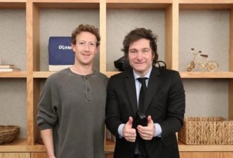 Milei con Zuckerberg, con una propuesta para el pas