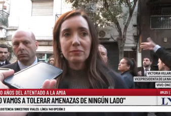 Victoria Villarruel en el 30 aniversario del atentado a la AMIA:  "Argentina es un pas que no va a tolerar amenazas de ningn otro estado ni que su poblacin est aterrorizada"