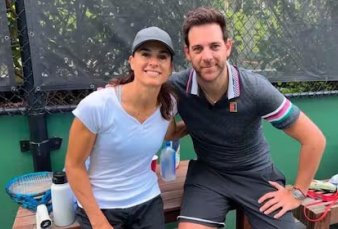 Del Potro y Gaby Sabatini volvieron en una exhibicin