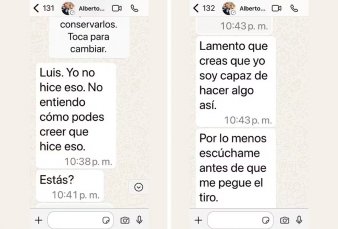 Alberto Fernndez respondi a Luis D'Ela: "Escchame antes de que me pegue el tiro"