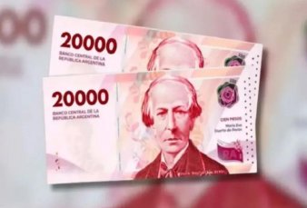 El billete de 20.000 pesos llegara a mitad de noviembre