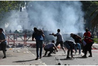 La marcha por los jubilados termin con incidentes