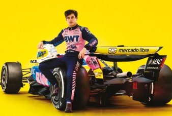 Franco Colapinto estrena los colores de Mercado Libre en el auto de Alpine para la gira de la Frmula 1 por Amrica