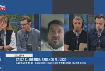 Juan Martín Mena: "Nos están tratando de tontos, los cuadernos son truchos y violaron todas las garantías"