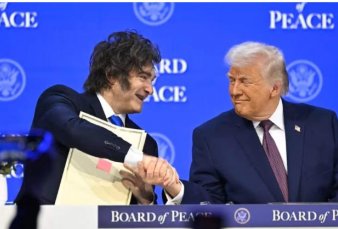 Milei firm� la adhesi�n de Argentina al Consejo de Paz que lidera Estados Unidos