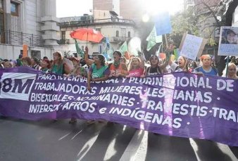 Fuerte protesta por los femicidios y en contra del Gobierno en el 8M