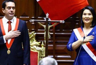 Keiko Fujimori jur� como presidenta de Per� y prometi� enfrentar a las mafias y recuperar el control de las calles