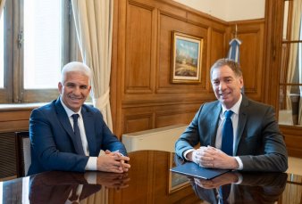 Santilli recibió a Poggi en plena negociación por las reformas pendientes