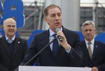 Santilli dijo en La Rural que el país "se puso en marcha"